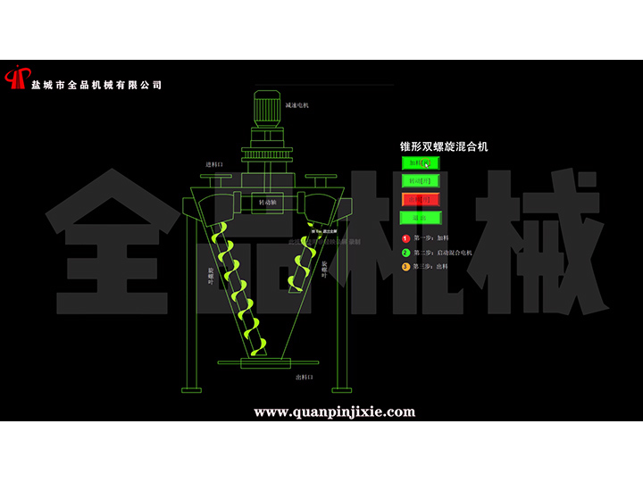 錐形雙螺桿螺旋混合機(jī)